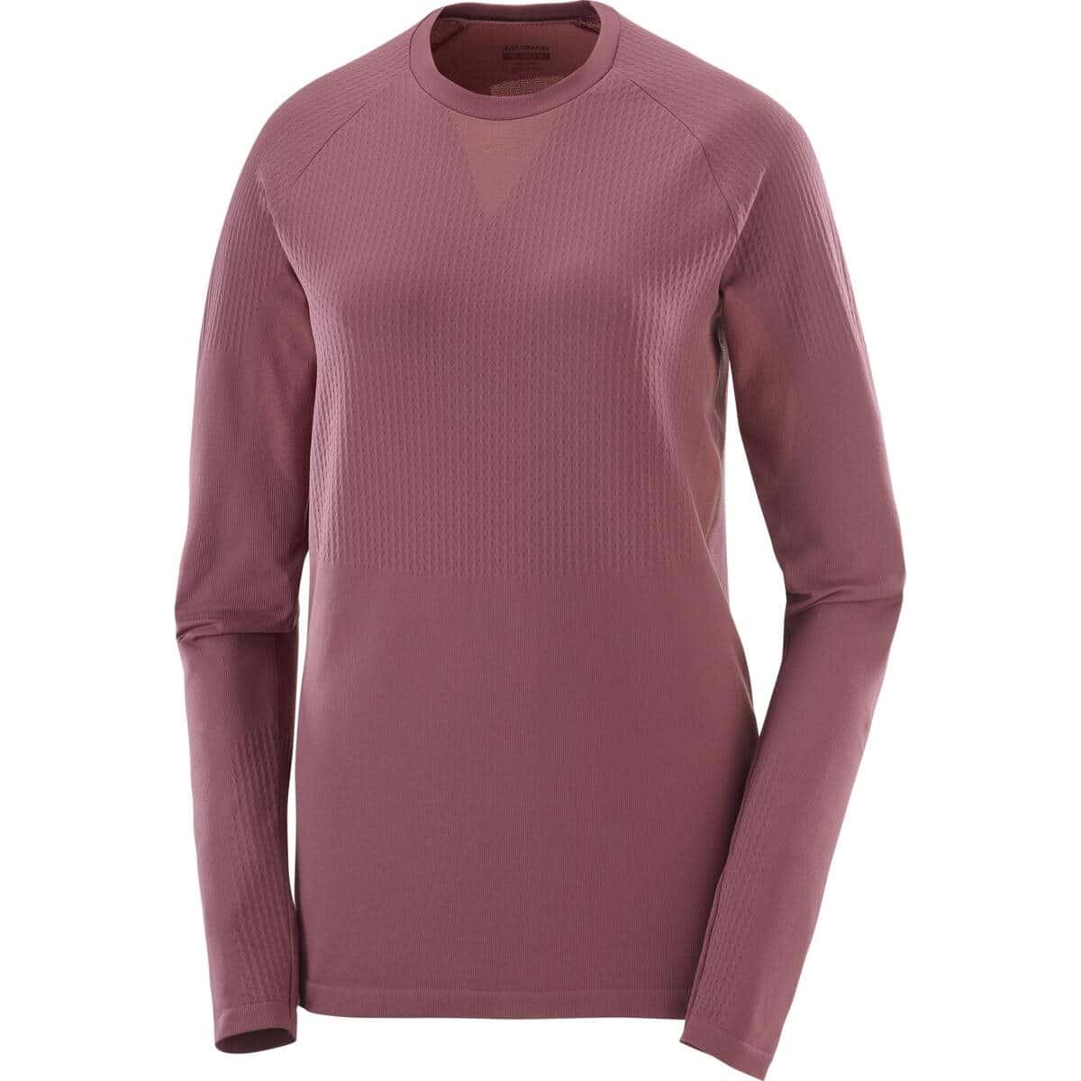 Salomon Sense Aero Seamless Tee dames - ROZE - Dames afbeelding