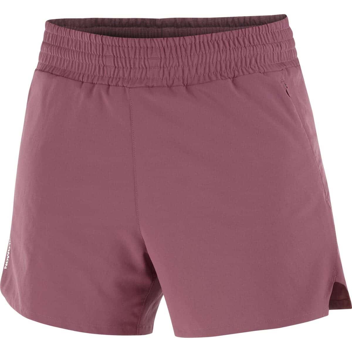 Salomon Shakeout core short 4 dames - ROOD - Dames afbeelding