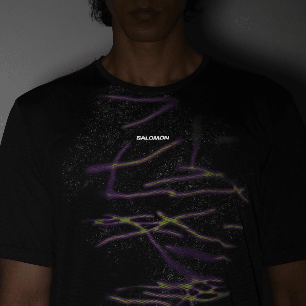 Salomon Shakeout core ss tee gfx heren