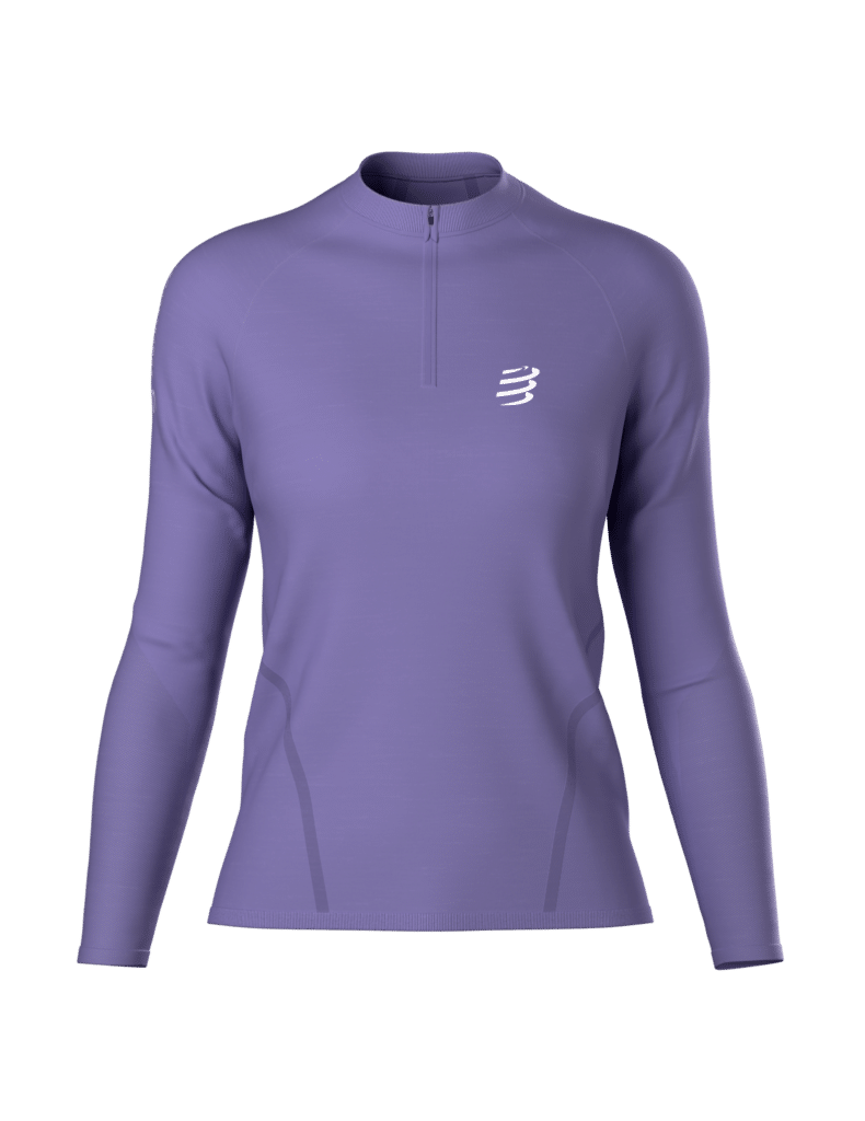 Compressport Merino half-zip ls tshirt