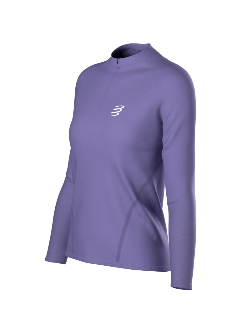 Compressport Merino half-zip ls tshirt