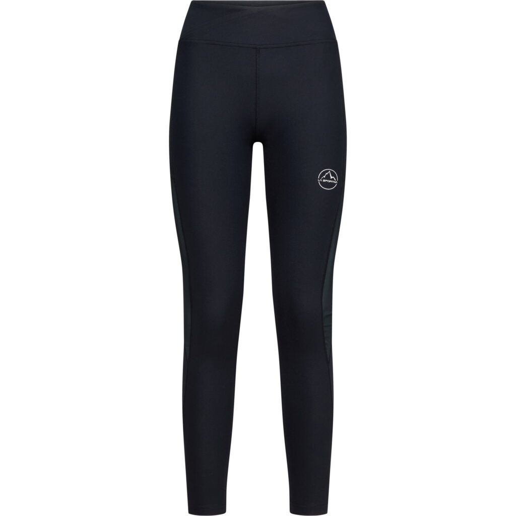 La Sportiva Triumph Tight Pant dames, lange trailrunninglegging met aansluitende pasvorm, mesh zijzakken en achterzak met waterdichte ritssluiting.