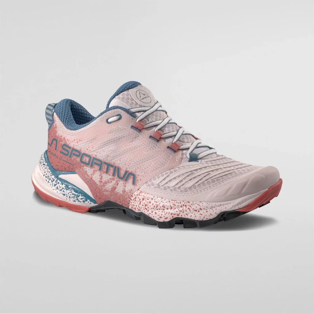 La Sportiva Akasha II trailschoenen voor heren en dames met dempende zool en uitstekende grip voor lange trailruns.