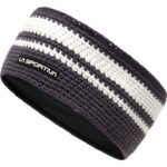 La Sportiva Zephir Headband, warme gehaakte hoofdband met zachte fleecevoering voor trailrunning en outdooractiviteiten.